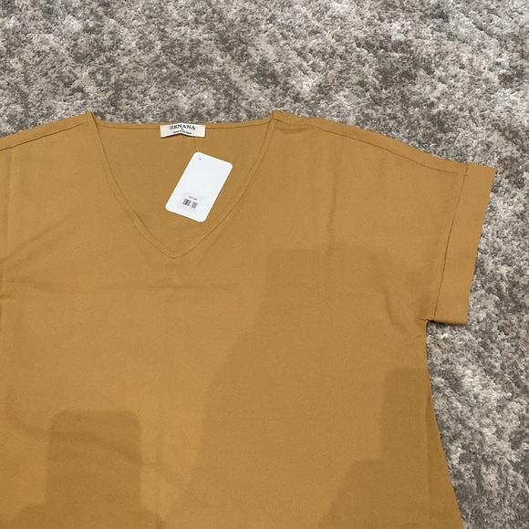 Zenana women’s blouse, gold, large - Picture 2 of 2